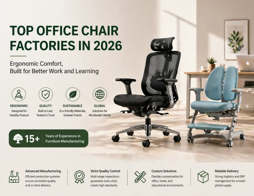 Top Office Chair Factories in 2026 Offering Ergonomic Comfort