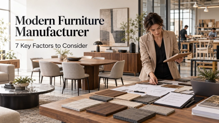 Modern Furniture Manufacturer 7 Key Factors to Consider
